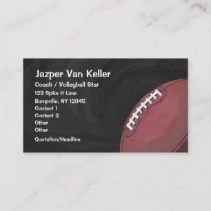 Painted Football Business Card