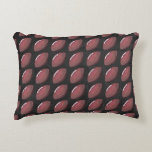 Painted Football Pattern Decorative Cushion