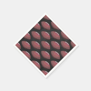 Painted Football Pattern Napkin