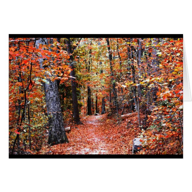 Painted Forest Autumn Trail Watercolor Gifts (Front Horizontal)