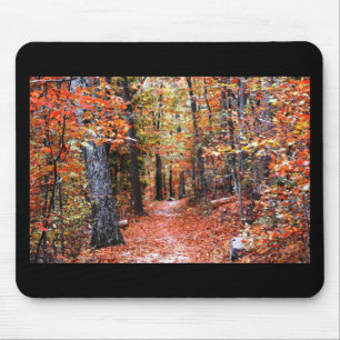 Painted Forest Autumn Trail Watercolor Gifts Mouse Pad