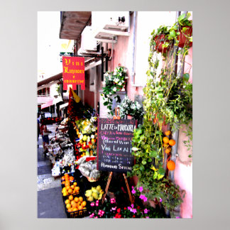 Painted Fruit Stand Sign in Sicily