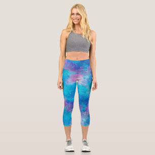Painted Galaxy Series Design 3 Capri Leggings