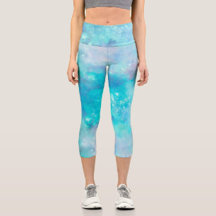 Painted Galaxy Series Design 8  Capri Leggings