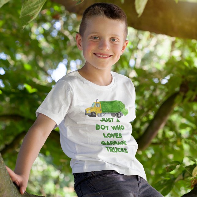 Painted Garbage Truck Custom Message Graphic T-Shirt (Creator Uploaded)