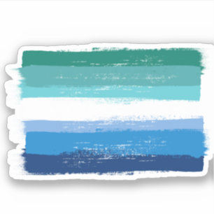PAINTED GAY MALE PRIDE - Azure