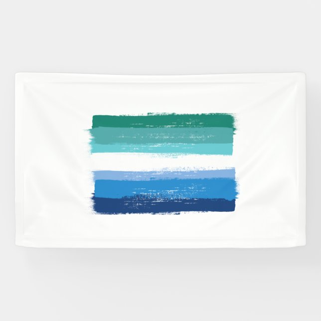 PAINTED GAY MALE PRIDE - Azure Banner (Horizontal)