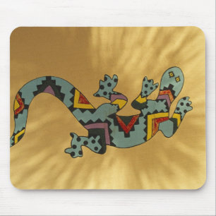 Painted gecko lizard on wall, Tucson, Arizona, Mouse Pad