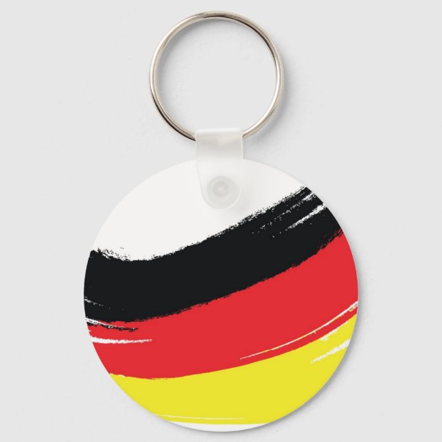 Painted german flag key ring (Front)