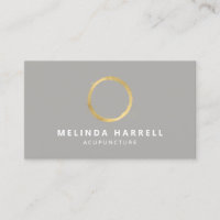 Painted Gold Circle Acupuncture, Wellness Grey