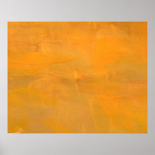 Painted Golden Grunge Abstract Poster