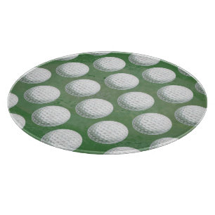 Painted Golf Ball Pattern Cutting Board