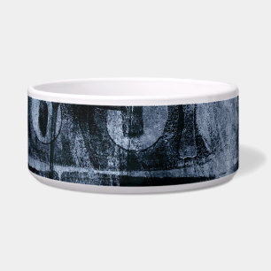 Painted Graffiti Grunge Dark Navy and Denim Blue