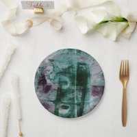Painted Graffiti Grunge | Moody Plum Purple Green