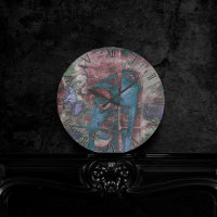 Painted Graffiti Grunge | Rust Red Blue Taupe