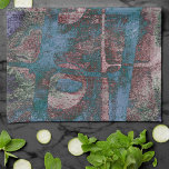 Painted Graffiti Grunge | Rust Red Blue Taupe Tea Towel<br><div class="desc">#abstractart Dark modern contemporary abstract featuring moody graffiti grunge in a dramatic and edgy 90s combination of deep jewel tones on a textured background. This hand-painted watercolor and mixed medium gradient adds the perfect pop of colour for any personal style or occasion. For customisations, coordinating products, or other colours, please...</div>