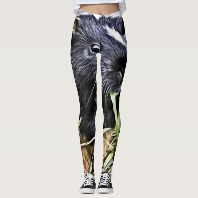 Painted Guinea Pig 3 Leggings (Front)