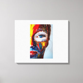 Painted "Half Face" Wall Art