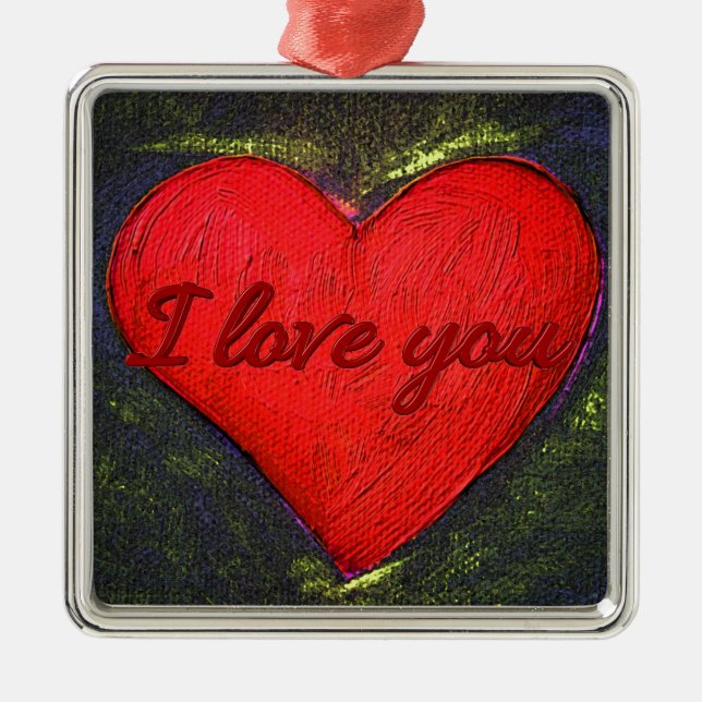 Painted Heart Ornament (Front)