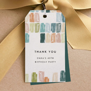 Painted Jewels Thank You Gift Tags
