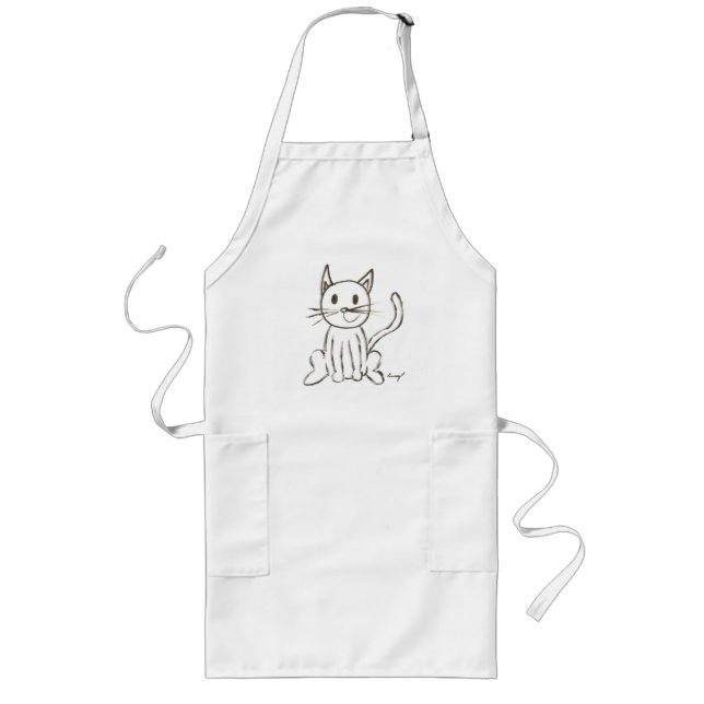 Painted Kitty Apron (Front)