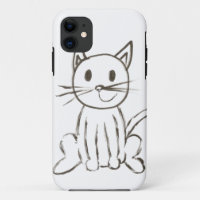 Painted Kitty iPhone 5 Case