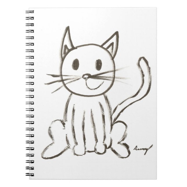 Painted Kitty Notebook (Front)