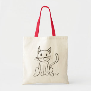 Painted Kitty Tote Bag