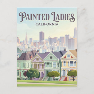 Painted Ladies California Postcard