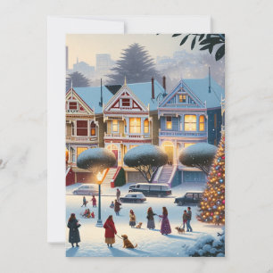 Painted Ladies Christmas Magic San Francisco Invitation