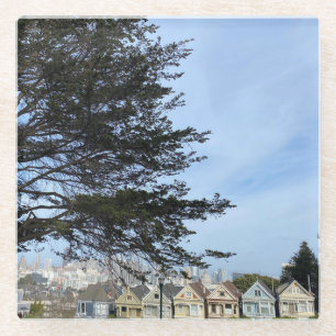 Painted Ladies Glass Coaster