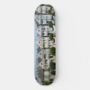 Painted Ladies Houses Steiner Street San Francisco Skateboard