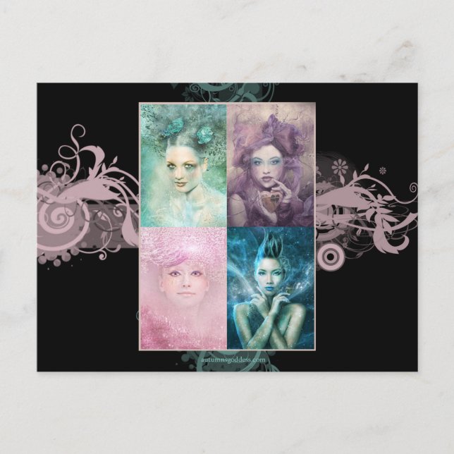 Painted Ladies Postcard (Front)