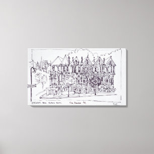 Painted Ladies   San Francisco, California Canvas Print