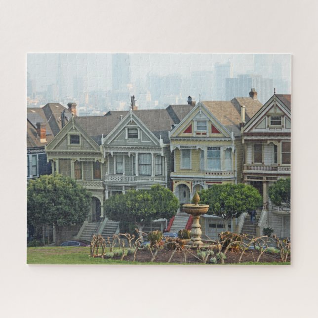 Painted Ladies, San Francisco, California Jigsaw Puzzle (Horizontal)