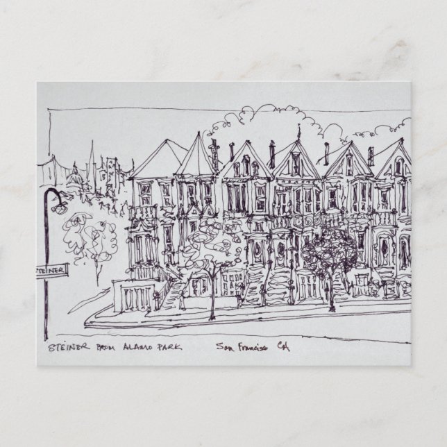 Painted Ladies | San Francisco, California Postcard (Front)