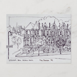 Painted Ladies   San Francisco, California Postcard