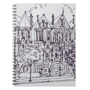 Painted Ladies San Francisco, California Spiral Notebook