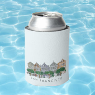 Painted Ladies San Francisco Wedding Can Cooler