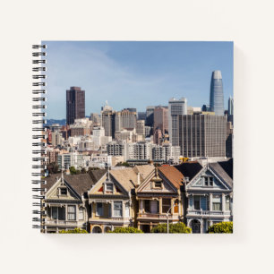 Painted Ladies Victorian Homes in San Francisco Notebook