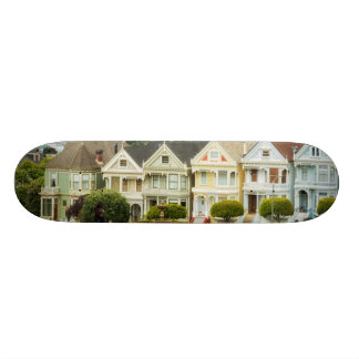 Painted Ladies, Victorian houses and skyline Skateboard