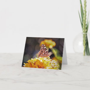 Painted Lady Butterfly Blank Note Card