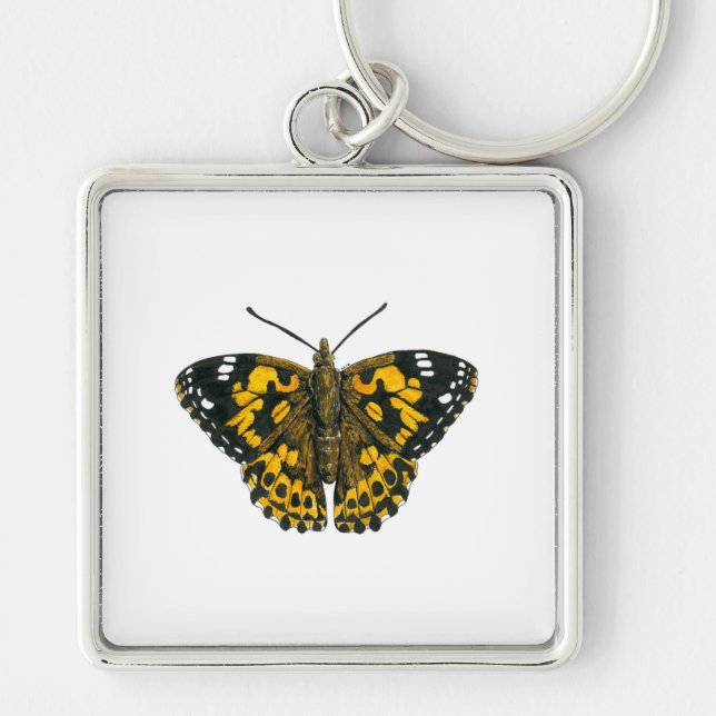 Painted lady butterfly key ring (Front)