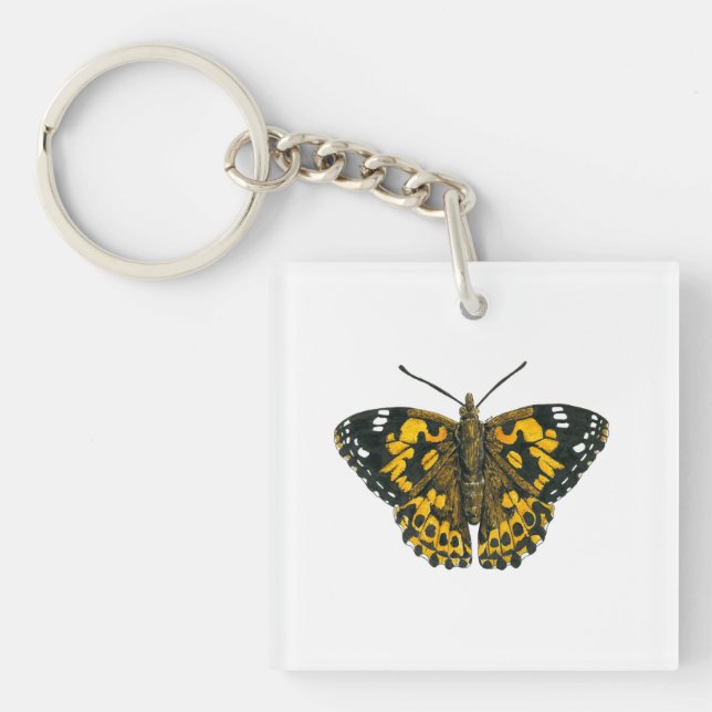 Painted lady butterfly key ring (Front)