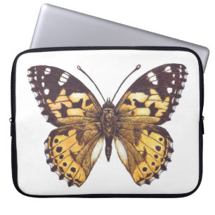 Painted lady butterfly laptop sleeve