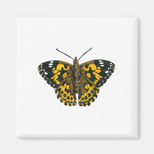 Painted lady butterfly magnet