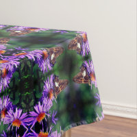Painted Lady Butterfly On Aster Flower Abstract  