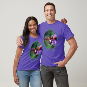 Painted Lady Butterfly On Wild Aster Flower T-Shirt