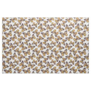 Painted lady butterfly pattern fabric