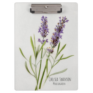 Painted Lavender Sprig Clipboard